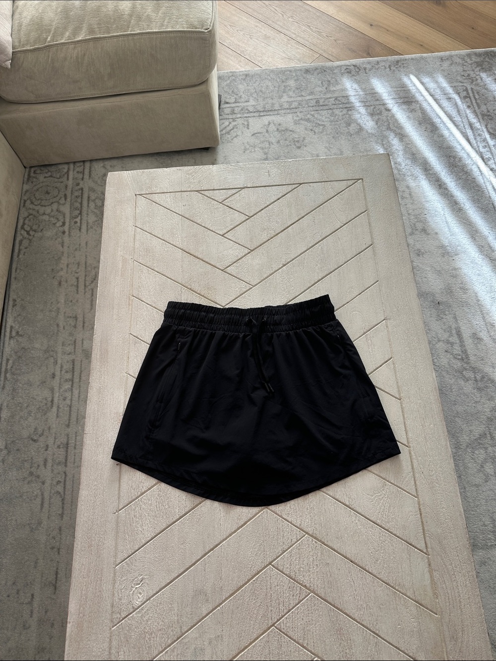 all in motion Black Athletic Skort with Drawstring